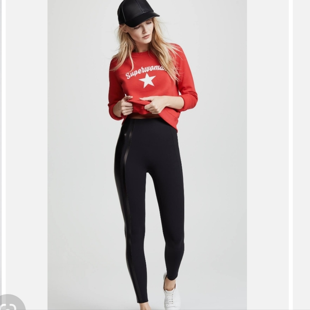 Spanx Gloss Side Stripe Leggings